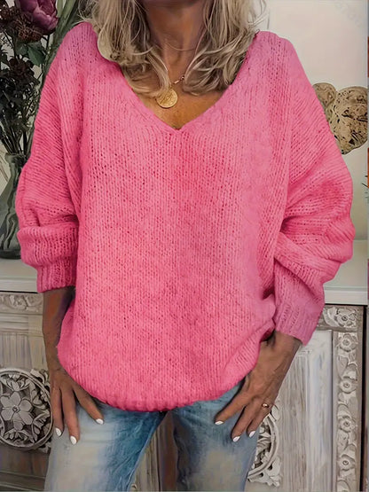Long V-Neck Sweater