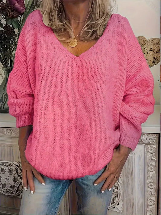 Long V-Neck Sweater