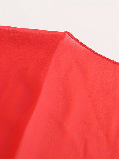 [Lightweight and Breathable] Elegant Shawl Wrap with Tie-Front Detail | Polyester | Lightweight and Breathable | Dress Accessory | Spring/Summer/Fall Events | Chic