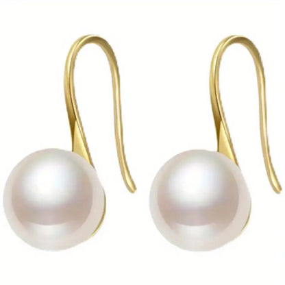 Timeless Earrings with Pearl-inspired