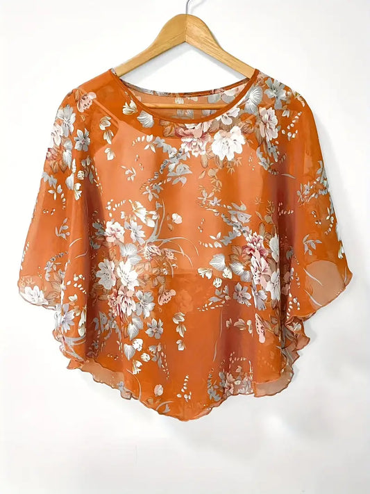 Floral Polyester Sweater New Yi Bamboo