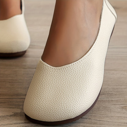 Elegant Black Vegan Leather Heels with Slip-On