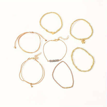 Modern 7-Piece Jewelry Set with Sparkling stones