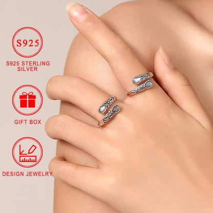 Boho Ring with Silver-tone