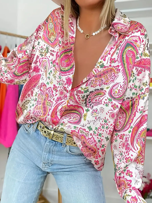 Paisley Polyester Blouse