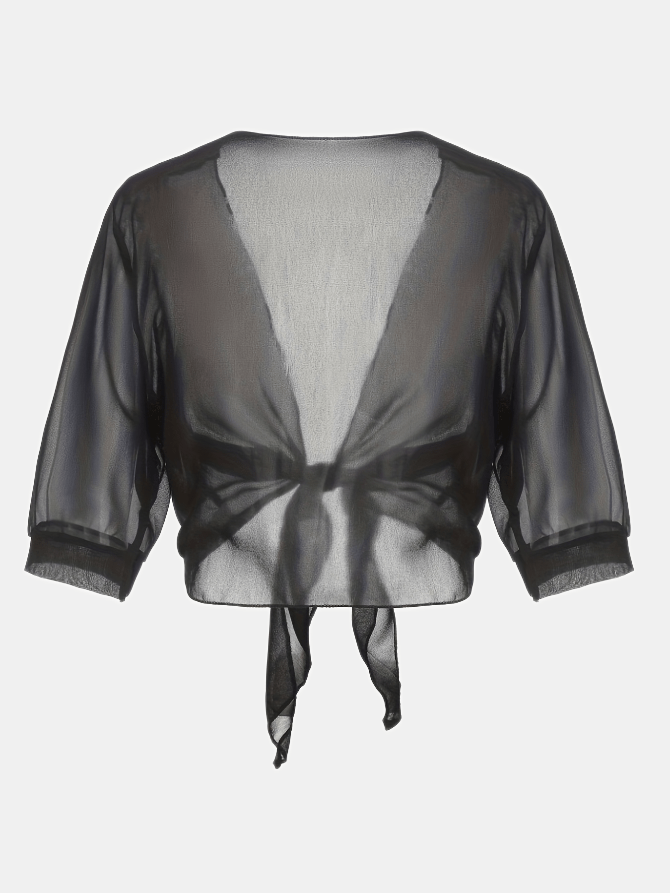 [Lightweight and Breathable] Elegant Shawl Wrap with Tie-Front Detail | Polyester | Lightweight and Breathable | Dress Accessory | Spring/Summer/Fall Events | Chic