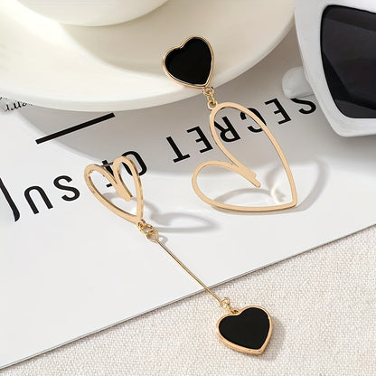 Delicate Earrings with Gold-tone