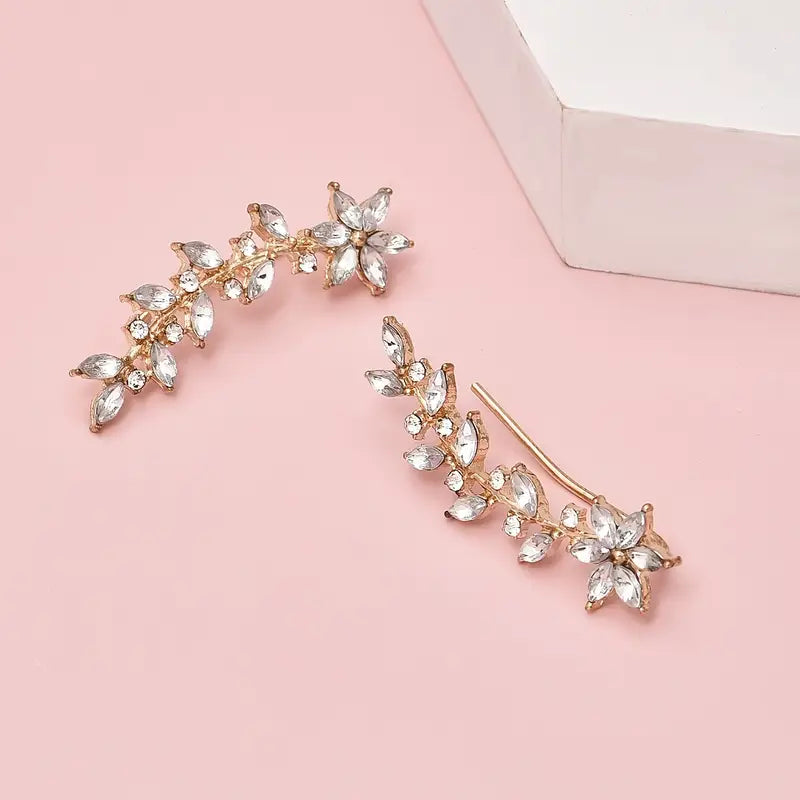 Boho Earrings with Gold-tone