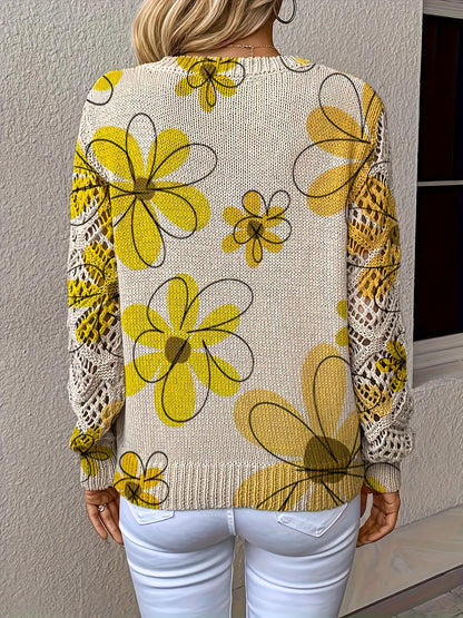 Women'S Elegant V-Neck Sweater - All-Season Long Sleeve Pullover Sweater in Beige, Brown, Pink, Black, White, Gray - Office, Party, Everyday Chic Sweater for Women - Year-Round Wardrobe Essential, Office Attire, Bohemian Style, Comfortable Fit