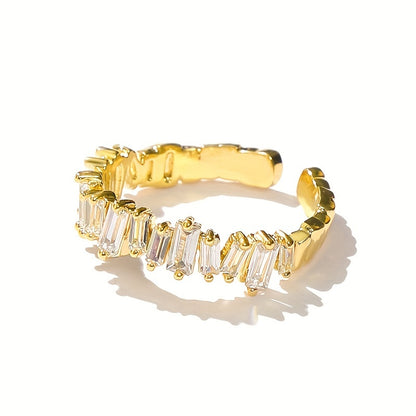 Modern Ring with Gold-tone