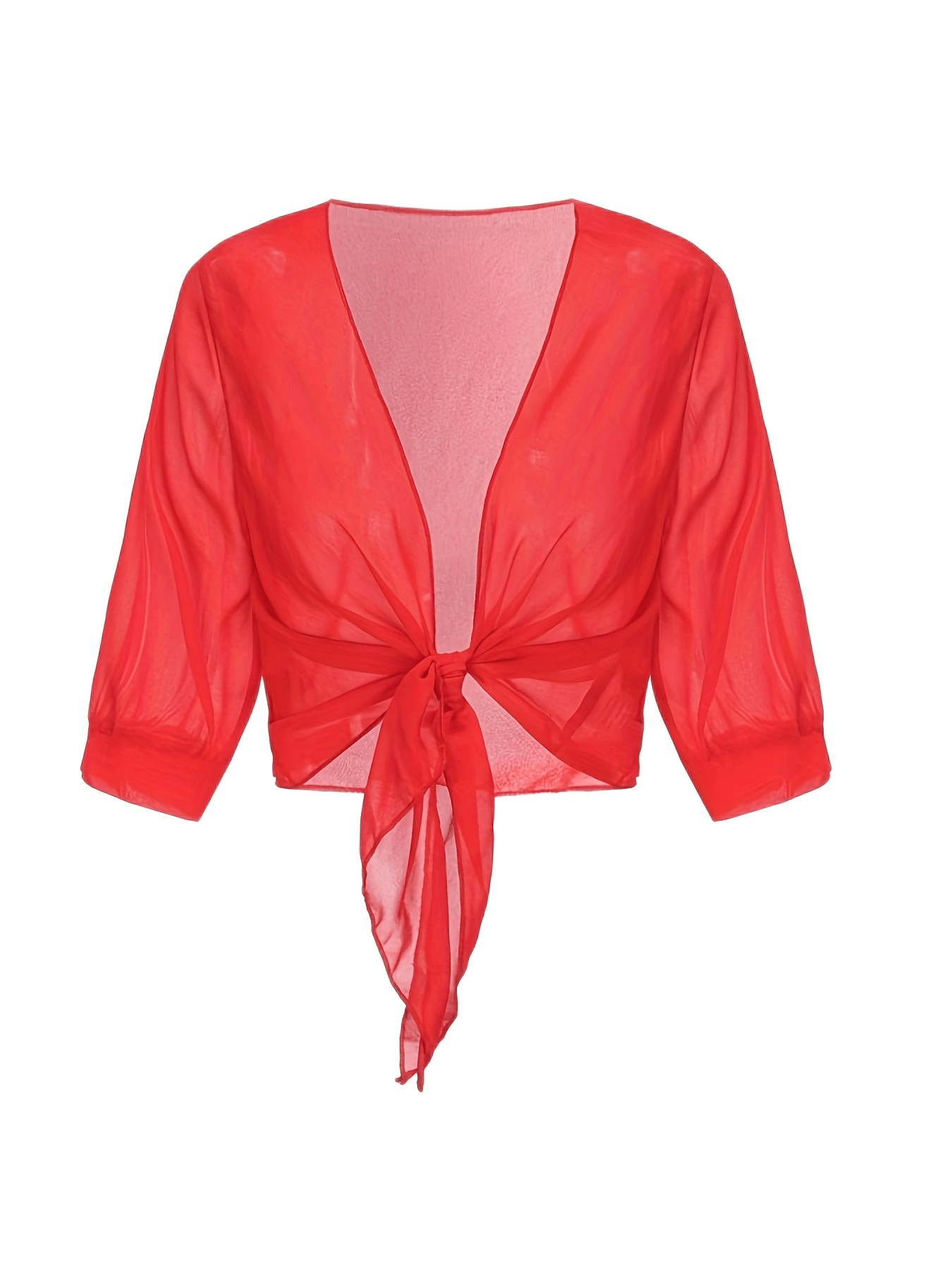 [Lightweight and Breathable] Elegant Shawl Wrap with Tie-Front Detail | Polyester | Lightweight and Breathable | Dress Accessory | Spring/Summer/Fall Events | Chic