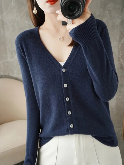 Viscose V-Neck Coat