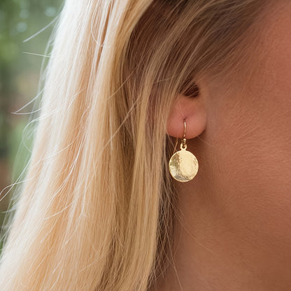Modern Earrings with Gold-tone