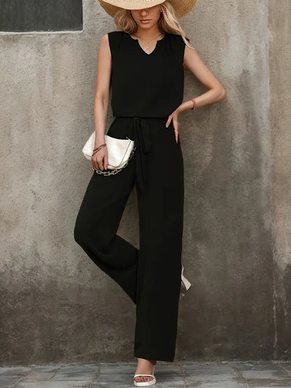 Solid Polyester Blouse 2-Piece Set Spring Summer