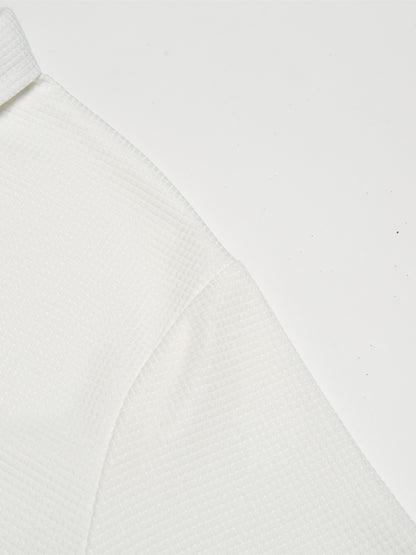 Men's Solid Short Sleeve Zipper Shirt, Casual Male Shirt For Summer Outdoor, Gift For Men