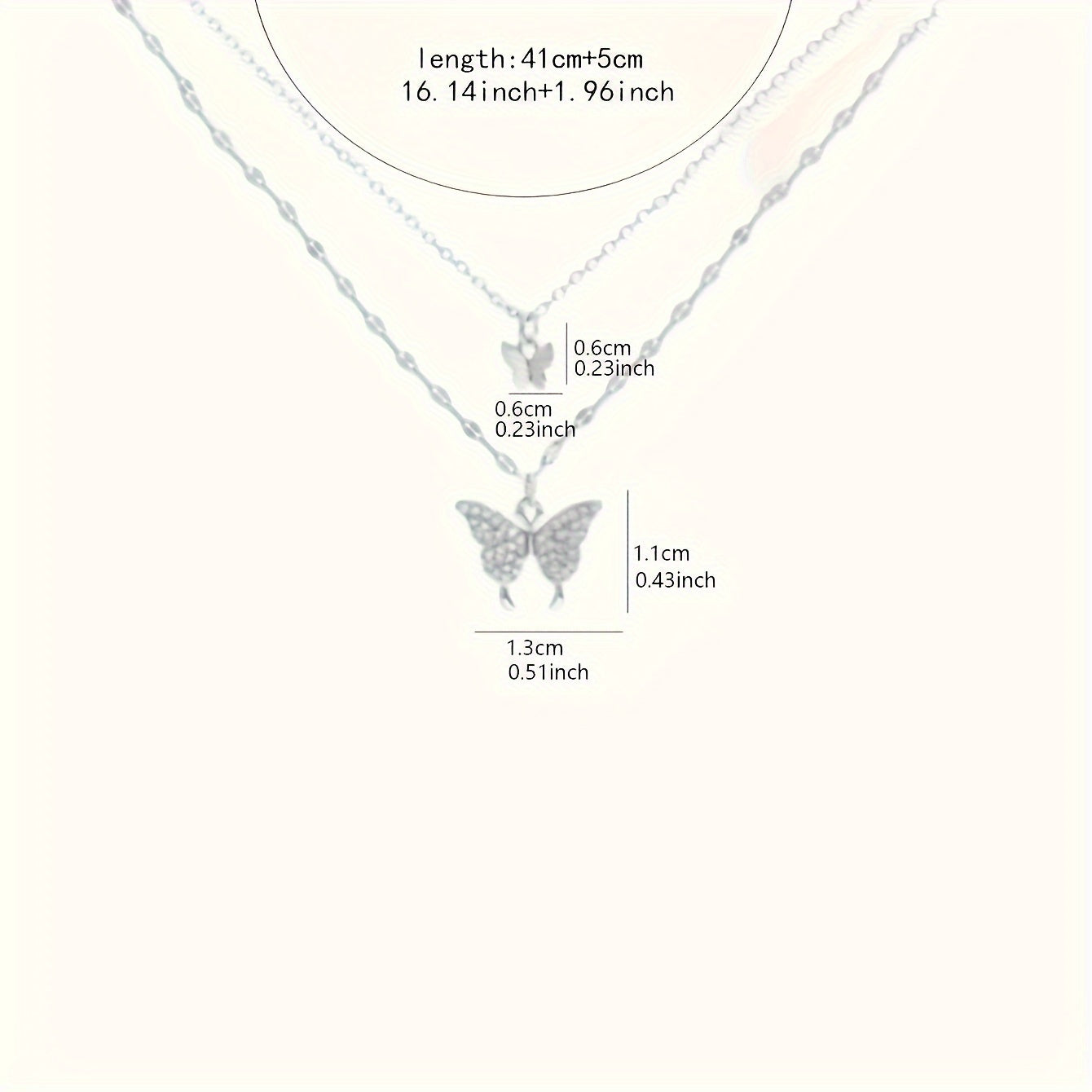 Modern 1-Piece Necklace Set with Gold-tone