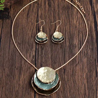 Boho Earrings with Gold-tone