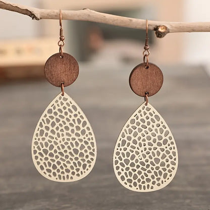 Boho Earrings with Gold-tone