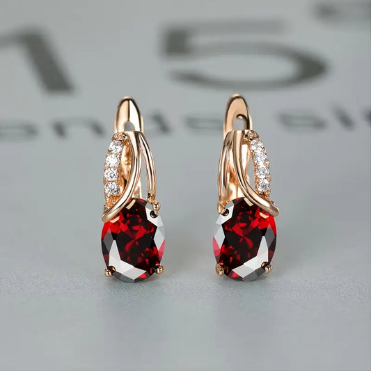 Vintage Earrings with Gold-tone